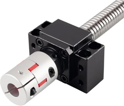 Ball Screw end face Machining Machine Tool Parts SFU2504 Ball Screw C7 with End Machined+Ball Nut + Nut Housing+BK/BF20 End Support+Coupler(500mm) in Saudi Arabia