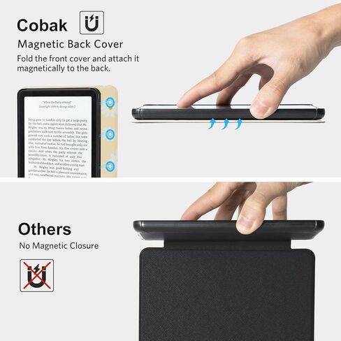 CoBak Case for 7" E-Readers - All New PU Leather Cover with Auto Sleep Wake Feature for E-Readers 2024 Released in Saudi Arabia
