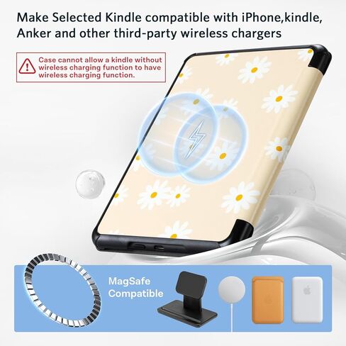 CoBak Case for 7" E-Readers - All New PU Leather Cover with Auto Sleep Wake Feature for E-Readers 2024 Released in Saudi Arabia