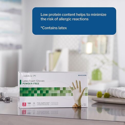 McKesson Cofererm® LaTex Exam Flove ، Small ، Ivory in Saudi Arabia