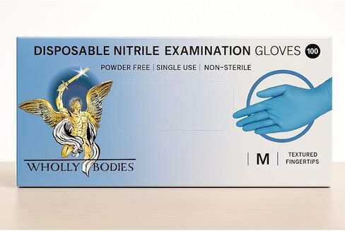 Nitrile Exam Gloves 100 Count Latex Free Powder Free Disposable Textured Grip for Medical and Food Use in Saudi Arabia