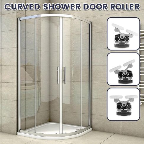 8Pcs Shower Door Rollers 25mm Aluminum Alloy Shower Door Roller Easy to Install Roller Easy to Maintain Roller(Gold 8PCS) in Saudi Arabia
