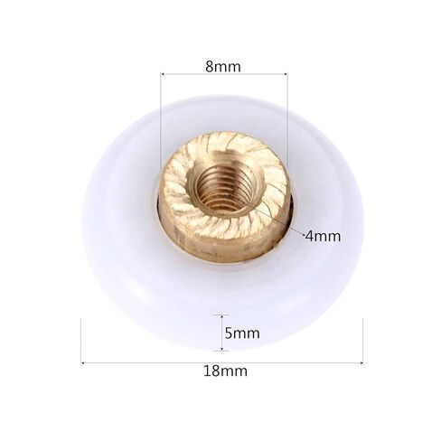 4pcs 18mm ديا ديا دش دش استبدال العجلة العجلات عجلات الأثاث عجلات العجلات للاستحمام عداء in Kuwait