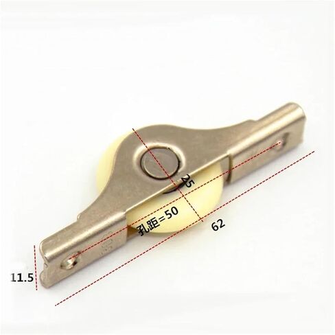 1Pcs Iron Frame+Nylon Mute Wheel Sliding Door Cupboard/Window Groove Load-Bearing Pulley Bathroom/Cabinet/Wardrobe(Large) in Saudi Arabia