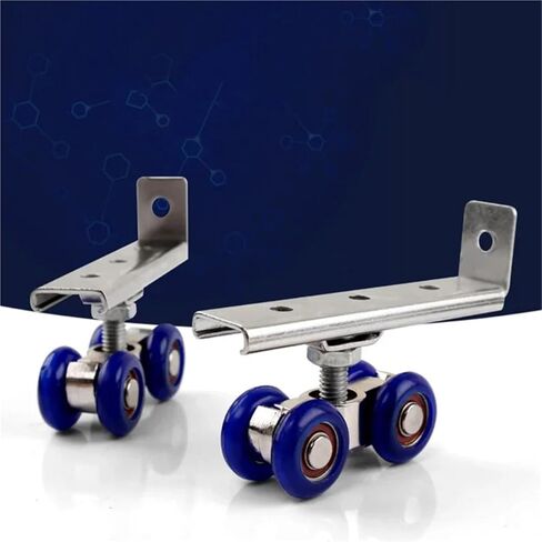 2pcs/مجموعة الأبواب الأبواب الأبواب الأبواب المنزلق بكرة 4/8 عجلات المنزل غرفة خشب باب معلقة بكرة السكك الحديدية in Kuwait