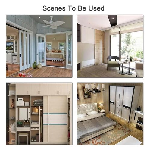 2pcs/مجموعة الأبواب الأبواب الأبواب الأبواب المنزلق بكرة 4/8 عجلات المنزل غرفة خشب باب معلقة بكرة السكك الحديدية in Kuwait