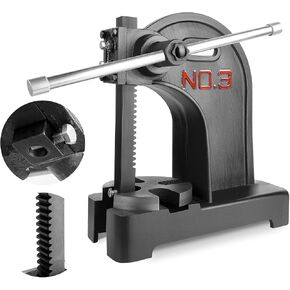 Manual Arbor Press, 2 Ton Manual Arbor Press, 8.5" Maximum Height, 57 lbs Weight Cast Iron Heavy-duty Manual Desktop Arbor Press, Precision Hand Press for Stamping, Bending, Stretching, (Blue) in Saudi Arabia
