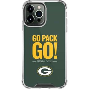 Skinit Clear Phone Case متوافق مع iPhone 14 Pro Max - تصميم فريق Green Bay Packers المرخص رسميًا in Kuwait