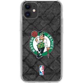 Skinit Clear Phone Case Compatible with iPhone 11 - Officially Licensed NBA Boston Celtics Dark Rust Design in Saudi Arabia