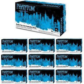 Phantom 6 mil Latex Powder Free Exam Gloves (Small -100) in Kuwait