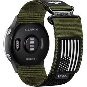 Dirrelo 22mm Watch Band متوافق مع Garmin Vivoactive 4/ Venu 3/ Venu 2 ، Nylon Soft Quick Release Bracelet Strap Wristband for Forerunner 255/265/255 Music Watch Men Women in Kuwait