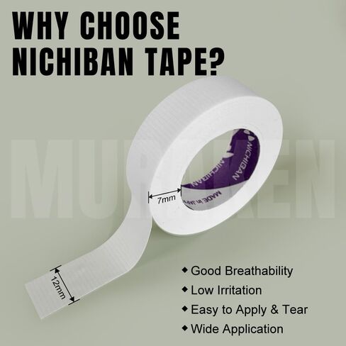 Jovisa JJ Nichiban 6 Rolls Lash Tape لتمديدات الرموش شريط رمش قابلة للتنفس لتمديدات ... in Saudi Arabia