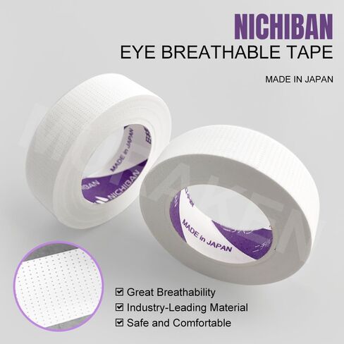 Jovisa JJ Nichiban 6 Rolls Lash Tape لتمديدات الرموش شريط رمش قابلة للتنفس لتمديدات ... in Saudi Arabia