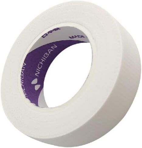 Jovisa JJ Nichiban Medical Grade Tape 24 Rolls | شريط رمش لاصق أبيض | التنفس لمستلزمات امتداد الرموش | 12mm × 7mm in Saudi Arabia