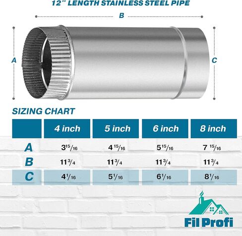 4 Inch-Length 12 inch. Stainless Steel Pipe. AISI 316. Slip Fit, Corrosion Resistant in Saudi Arabia
