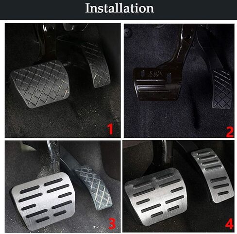 TTCR-II Compatible with Volkswagen Atlas Pedal Covers Tiguan 2018-2024 and Jetta Pedals 2019-2024, for VW Golf GTI Pedal Pads 2015-2024, for Arteon ID4 Taos Brake and Gas Pedal Plate (Auto, 2 PCs) in Saudi Arabia