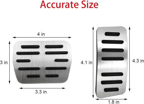 TTCR-II Compatible with Volkswagen Atlas Pedal Covers Tiguan 2018-2024 and Jetta Pedals 2019-2024, for VW Golf GTI Pedal Pads 2015-2024, for Arteon ID4 Taos Brake and Gas Pedal Plate (Auto, 2 PCs) in Saudi Arabia