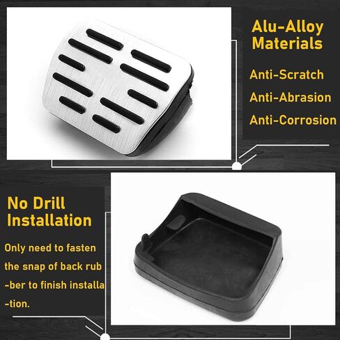 TTCR-II Compatible with Volkswagen Atlas Pedal Covers Tiguan 2018-2024 and Jetta Pedals 2019-2024, for VW Golf GTI Pedal Pads 2015-2024, for Arteon ID4 Taos Brake and Gas Pedal Plate (Auto, 2 PCs) in Saudi Arabia