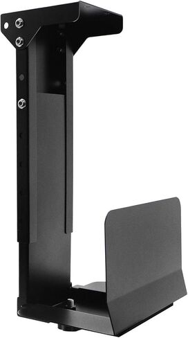 Heavy Duty Computer Wall Mount PC Case - Upgraded, Also Great for PC Mount Under Desk - Height Adjustable from 11" to 21", Width Adjustable from 5.5" to 9.8", Computer Tower Under Desk Home Office in Kuwait