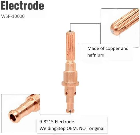 20Pcs 9-8215 9-8208 Plasma Torch Electrode & Nozzle Set Fit For T/D SL 60/100 Plasma Cutting Torch, Plasma Cutting Equipment in Saudi Arabia
