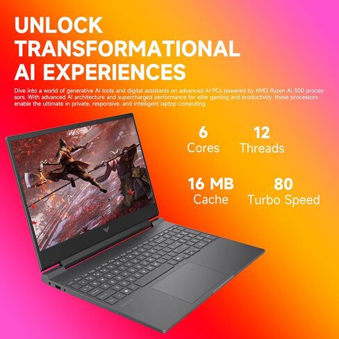 HP Victus 15 Intel i5-13420H (Beats Intel i7-12650H), NVIDIA RTX 4050 Gaming Laptop, 15.6 FHD 144Hz IPS, 32GB RAM, 1TB SSD, Wi-Fi 6, Backlit KB, Win11 Home, Bundle with PCO Notebook Folding Radiator in Saudi Arabia