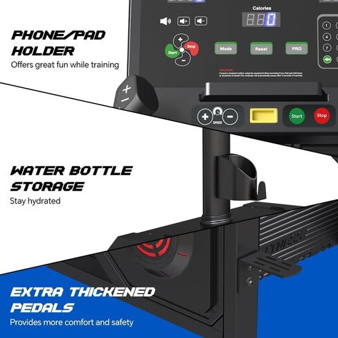 SPART Stair Stepper Machine, Commercial Stair Climber with LED Screen, Stair Exercise Machine with 15 Speed Levels, Speaker, Fan Cooling, Wireless Charge and Safety Key for More Fun in Home Gym in Kuwait