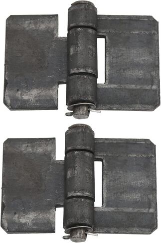 Door Welding Hinges 2 Pack 106x75x5mm Steel Weld On Butt Hinges for Trailer Gate Door with Smooth Operation Durable Uncoated Dark Grey in Saudi Arabia