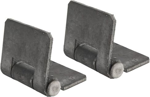 Door Welding Hinges 2 Pack 106x75x5mm Steel Weld On Butt Hinges for Trailer Gate Door with Smooth Operation Durable Uncoated Dark Grey in Saudi Arabia