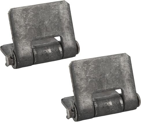 Door Welding Hinges 2 Pack 106x75x5mm Steel Weld On Butt Hinges for Trailer Gate Door with Smooth Operation Durable Uncoated Dark Grey in Saudi Arabia