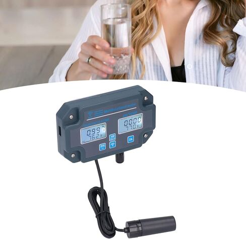 EVGATSAUTO PHW3988 Multiparameter Water Quality Tester - Real-Time Data & Auto-Correct - Online Monitor for Food Processing, Labs - ABS - 130x77 (US Plug 110V) in Saudi Arabia
