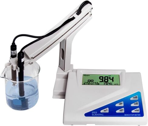 SPER Scientific Benchtop Benchtop جودة مياه العداد 860033 - درجة الحموضة ، ORP ، الموصلية ، TDS ، محلل الملوحة ودرجة الحرارة مع معايرة أوتوماتيكية و EPA المعادلة للمختبرات والاستخدام الصناعي - 2 PC in Saudi Arabia