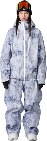 YEEFINE Men's&Women's Ski Suit Two Pieces Snowsuits Waterproof Snowboard Suits Winter Outdoor Ski Jacket and Pants in Kuwait