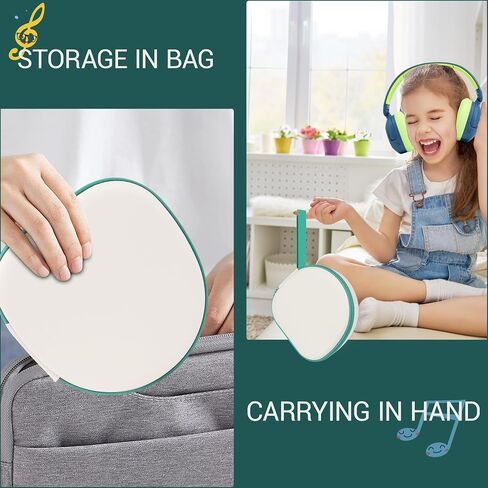 Portable Headphone Case for ICLEVER BTH 20, Travel Carrying Pink Hard EVA Over Ear Headphone Case with Mesh Pocket Storage Cable in Kuwait