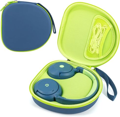 Portable Headphone Case for ICLEVER BTH 20, Travel Carrying Pink Hard EVA Over Ear Headphone Case with Mesh Pocket Storage Cable in Kuwait