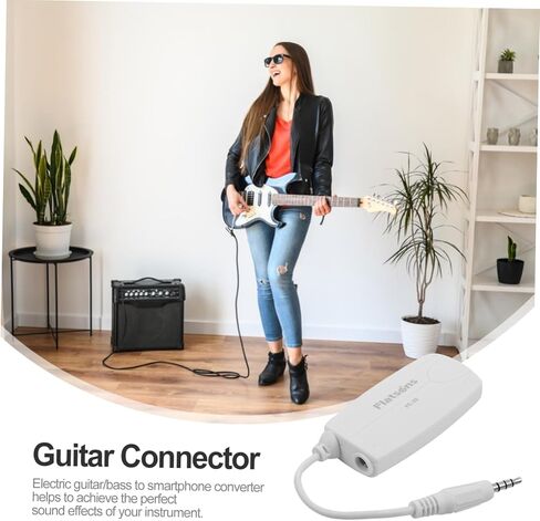 يتصل محول باس الجيتار الكهربائي Toyandona بمحول أنيق من الهواتف المحمولة لتحقيق المؤثرات الصوتية للموسيقيين ذا in Kuwait