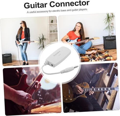 يتصل محول باس الجيتار الكهربائي Toyandona بمحول أنيق من الهواتف المحمولة لتحقيق المؤثرات الصوتية للموسيقيين ذا in Kuwait