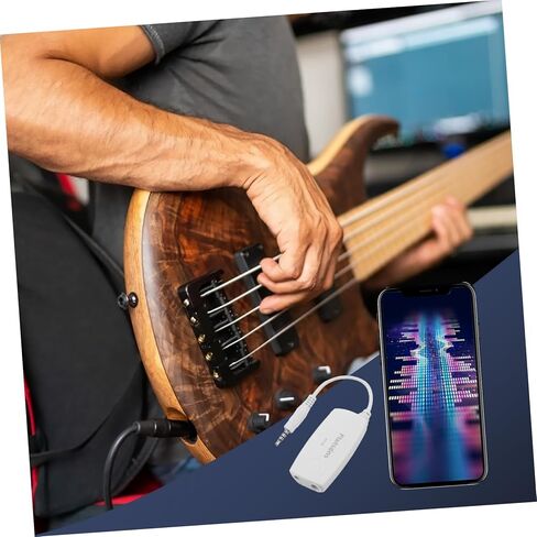 يتصل محول باس الجيتار الكهربائي Toyandona بمحول أنيق من الهواتف المحمولة لتحقيق المؤثرات الصوتية للموسيقيين ذا in Kuwait