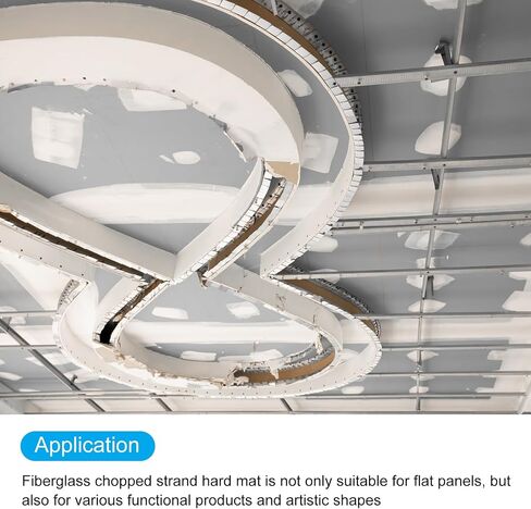 meccanixity 2 pcs mat fiberglass ، 0.5 أوقية الألياف الزجاجية المفروم حصيرة صلبة 1x1m (39 '' in Saudi Arabia