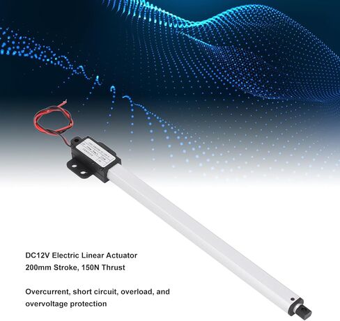 مشغل خطي صغير ، 12 فولت DC 8 بوصة السكتة الدماغية 150N 4MM / S السرعة MINI المحرك الكهربائي الكهربائي ، محرك الحركة الخطي للروبوتات ، الأتمتة الصناعية ، الأجهزة المنزلية in Saudi Arabia