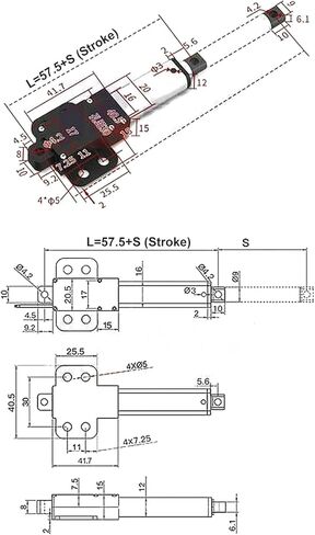 مشغل خطي صغير ، 12 فولت DC 8 بوصة السكتة الدماغية 150N 4MM / S السرعة MINI المحرك الكهربائي الكهربائي ، محرك الحركة الخطي للروبوتات ، الأتمتة الصناعية ، الأجهزة المنزلية in Saudi Arabia