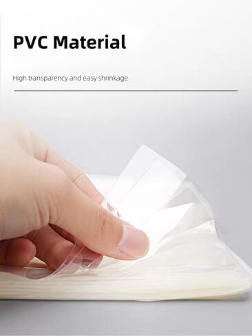 أكياس التفاف الانكماش العامة 11.8x15.8inches x100pcs واضحة لف التفاف الحراري PVC الصافي للحرف اليدوية ， الألعاب ， الأحذية ， الأدوات المنزلية الصغيرة ， الملحقات الإلكترونية عبوة in Saudi Arabia