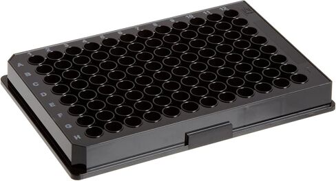 BrandTech 781611 Polystyrene F-Bottom 96 Well BRANDplates pureGrade Non-Treated Microplates, Non-Sterile, 330 microliter Well Capacity, White (Pack of 100) in Saudi Arabia