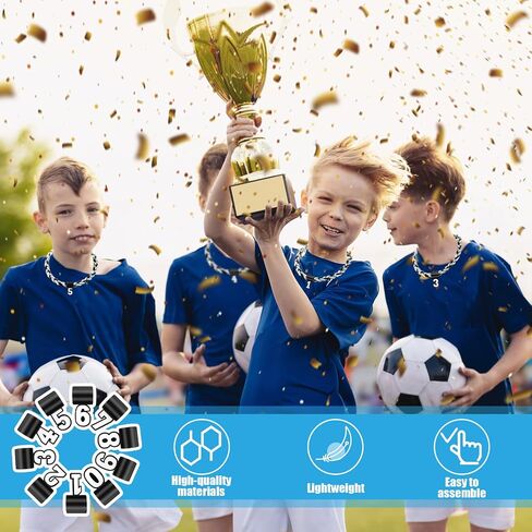 30pcs Silicone Baseball Necklace Pendant, 0-9 Number Pendant Lightweight Sports Necklace Charms for Football Lover Softball Team Fans Rope Chain in Saudi Arabia