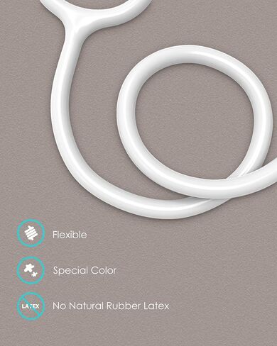 Rose Gold Stethoscope, Gift for Nurses, Doctors & Medical Students, Dual Head for Home Health Use with Accessories Name Tag (Without EVA Case, Pearl White) in Saudi Arabia