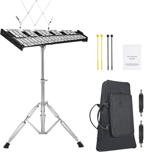 HappyBuy Professional 32 Note Glockenspiel Xylophone Kit مع الملحقات in Saudi Arabia