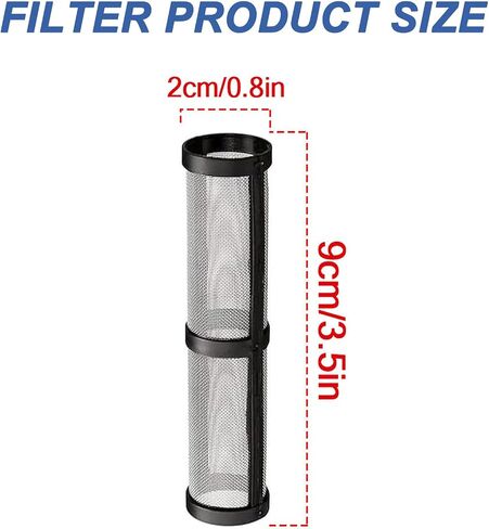 مرشح رذاذ Airless 6pcs 246385 خرطوم مدخل مصفاة مرشح مدخل مصفاة الشفط مصفاة الشبكة ل 390 395 490 495 595 استبدال شاشة مرشح الأنبوب in Kuwait