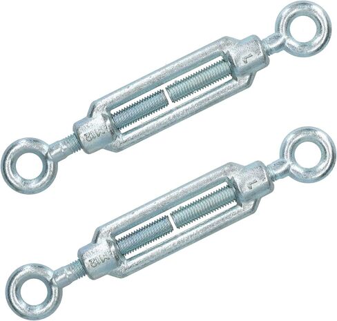 AB Tools 2 Pack Straining Screw/Turnbuckle Eye to Eye Galvanised Rigging M12 in Saudi Arabia