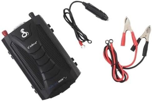 Power Inverter 400 Continuous/ 800 Peak Watts 90 Percent Efficiency 2 Grounded AC Outlets LED Volt And Watt Meter Remote On/Off Capable in Saudi Arabia