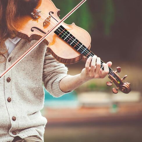 TOYANDONA Cello Fingerboard Tape 1 Sheet Finger Position Indicators Stickers Cello Fret Finger Marker 4/4 Cello Fiddle Fingerboard Fret Guide Label Finger Chart for Cello Black Fingerboards in Saudi Arabia