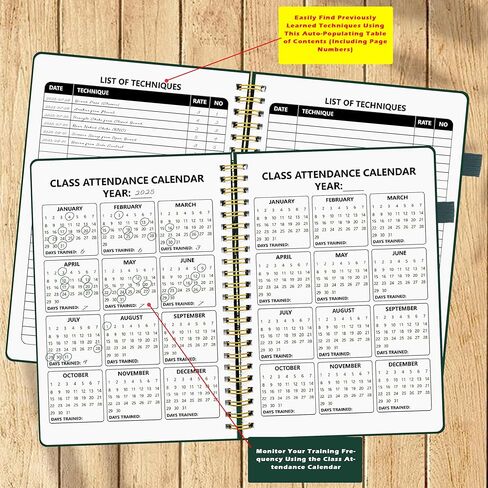 LKTHSEEK JIU JITSU Training Journal BJJ Notebook for Martial Arts 134 pages pu cover spold bound a5 size planner bookboor to log techniques for the techniques and rolling notes exhale for gift in Kuwait